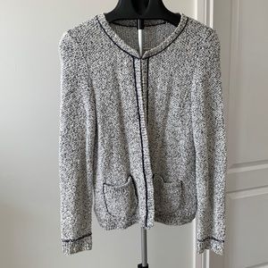 LOFT cotton blend knit blazer/cardigan